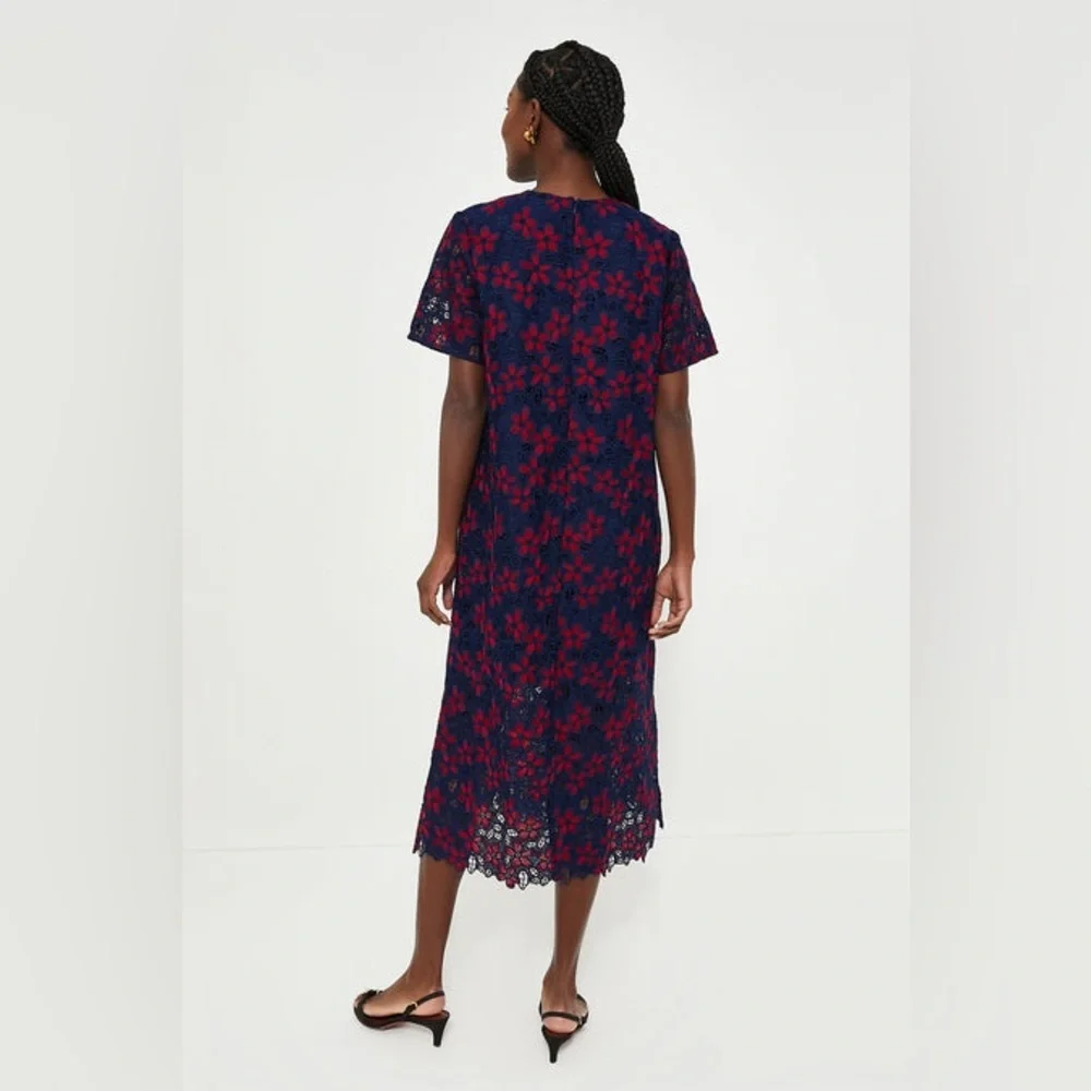 Tuckernuck Pomander Place Midnight Floral Lace Seraphina Midi Dress - Picture 6 of 16